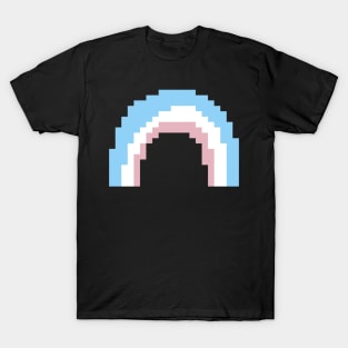 Trans Pride Rainbow Pixel Art T-Shirt